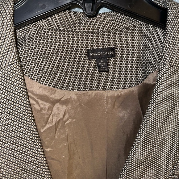 Madison Brown Blazer SZ 4 - Picture 3 of 9